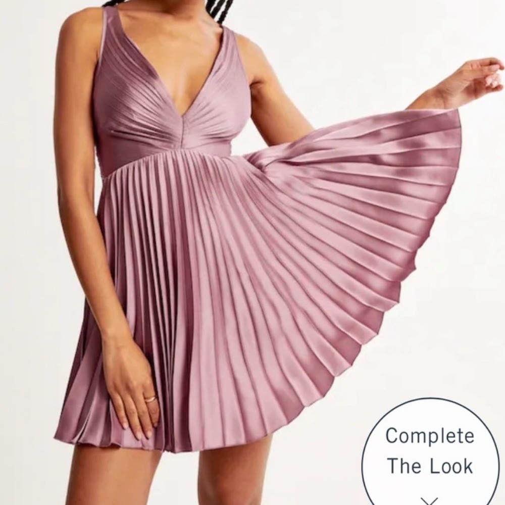 Abercrombie & Fitch DROP Waist Pleated Short Dress Cocktail dress